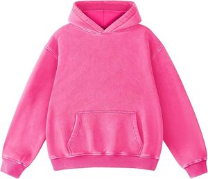 Sweat-shirts à capuche personnalisés pour hommes sans ficelle coupée et cousue pull surdimensionné en coton éponge français bords coupés ourlet brut sweat à capuche en strass - Product Image 5