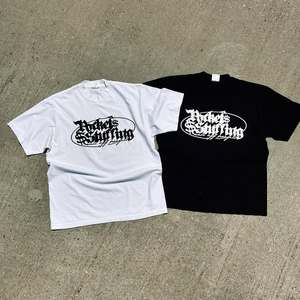 Venta al por mayor de los hombres de peso pesado personalizado 100% algodón camiseta Unisex de gran tamaño ropa de calle Puff técnica larga suave camiseta en blanco - Product Image 2