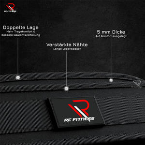 Vêtements de fitness RC, ceinture de musculation en néoprène personnalisée, chaîne en acier inoxydable, matériaux en caoutchouc/EVA/ABS, impression par sublimation personnalisée - Product Image 4