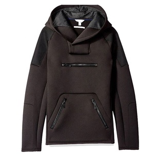 Sweat à capuche imperméable et coupe-vent en néoprène pour homme, imprimé brodé, écologique, noir, nouvelle taille 2023 - Product Image 4
