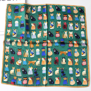 Tela de Pañuelo Cuadrado Estampada Personalizada de Alta Calidad con Servicio de Etiqueta Privada para Promoción Empresarial y Marca - Product Image 6