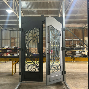 Elegantes diseños modernos de puertas de hierro Puertas de entrada de acero personalizables duraderas para hogares con estilo Redefiniendo la vida contemporánea - Product Image 6