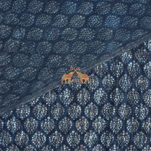 Tissu artisanal indigo 100 % coton imprimé floral, motif traditionnel indien, pour vêtements de garçons - Product Image 6