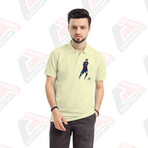 เสื้อโปโลผู้ชายแบบพรีเมี่ยมใส่สบายและมีสไตล์พร้อมผ้ายีนส์ผ้าลูกฟูกที่เป็นมิตรกับสิ่งแวดล้อมสำหรับฤดูร้อน - Product Image 4