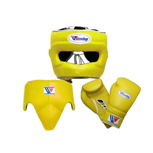 Profesional de alta calidad hecho a medida ganador conjunto de boxeo cuero genuino nuevo transpirable dedo completo guantes de artes marciales - Product Image 5