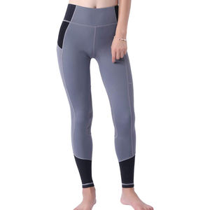 Legging de montagne avec poches latérales pour femme, tissu absorbant, équitation - Product Image 1
