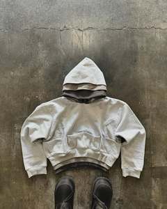 <b>Top</b> Selling Men's Hoodies New Design <b>Distress</b> Embroidery Winter 100% Cotton Digital Printing Low MOQ Wholesale Made in Pakistan - Product Image 3