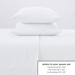 Ensemble de draps en flanelle 100% coton biologique personnalisé en gros, doux, lourd, double brossé, style uni, ensemble de draps 4 pièces - Product Image 2