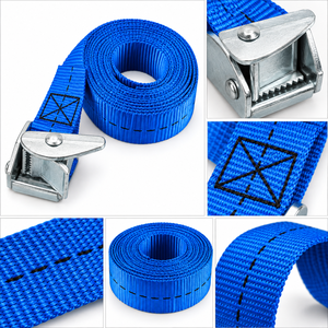 Sangle de fixation à boucle à came 25 mm, 250 kg, en polyester, pour moto, camion, sécurisation des charges, fournisseur direct d'usine - Product Image 3