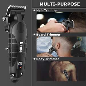 Tondeuse à cheveux et à barbe LED professionnelle filaire/sans fil pour hommes, kits de coupe de cheveux alimentés par USB et piles - Product Image 2