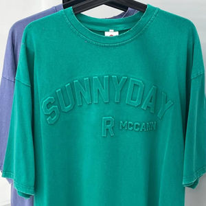 Camisetas de Algodón Tejido Unisex, Camisetas Sublimadas Transpirables con Estampado Personalizado OEM para Hombre y Mujer, Venta al Por Mayor - Product Image 4