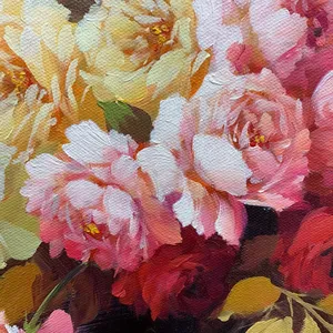 Dipinti a Olio 24x20 Pollici, 100% Fatti a Mano, Paesaggi Classici di Campi e Fiori, Arte Murale per Decorazione Soggiorno - Product Image 2