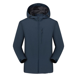 Manteau d'hiver à capuche pour homme tendance, surdimensionné, coupe-vent, respirant, écologique, style safari, longueur régulière, fermeture éclair - Product Image 1