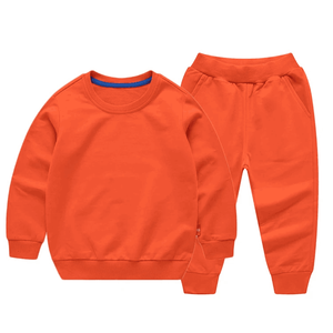 Service OEM Vêtements décontractés pull-over survêtement pour enfants/dernière conception de survêtements pour enfants en molleton uni vente en gros - Product Image 5