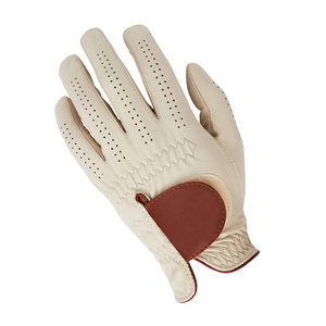 Gants de golf à doigts entiers de qualité supérieure adultes cuir Cabretta anti-dérapant vêtements d'entraînement sportif Logo personnalisé accessoires de golf - Product Image 2