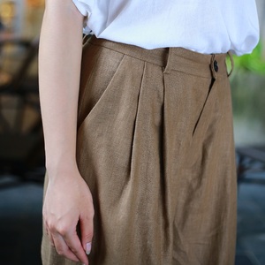 Pantalon femme silhouette jambe large pantalon décontracté ample du Vietnam - Product Image 4