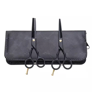 Tijeras negras para cortar el pelo, de acero inoxidable, 60 y 6 pulgadas, para peluquero - Product Image 4