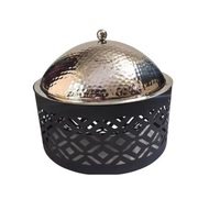 Casseroles en acier inoxydable à la mode et modernes, très vendues, avec couvercle en métal, chauffe-plats, fondue, casseroles en acier inoxydable
