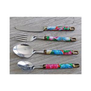 เครื่องใช้บนโต๊ะอาหารทำจากเหล็กสแตนเลสเหมาะสำหรับโต๊ะอาหารบนโต๊ะในบ้านโรงแรมชุดช้อนส้อมชุบเงินจำนวน4ชิ้น - Product Image 1