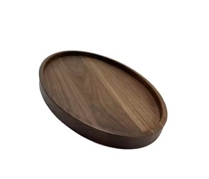 La última bandeja hecha a mano de forma redonda que sirve la bandeja de madera a los precios de fábrica más bajos Producto de calidad Bandeja para servir - Product Image 1