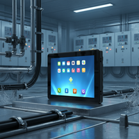 Computadora de Panel Resistente al Agua IP68 con Pantalla Táctil de 10 Pulgadas, Conector M12, Sin Ventilador, Linux, WiFi, Industrial, Todo en Uno
