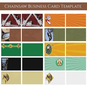 Tarjetas de Visita Personalizadas Esenciales para Pequeñas Empresas, 3.5 x 2 Pulgadas, Acabado Mate, Diseño de Motosierra - Product Image 2