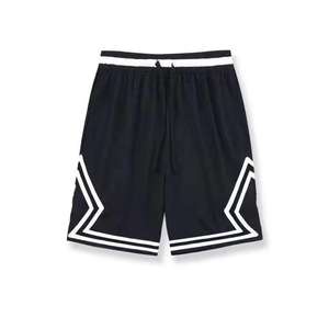 Pantalones cortos Vintage para hombre con estampado personalizado, pantalones cortos retro de baloncesto de malla doble lisos para hombre - Product Image 4