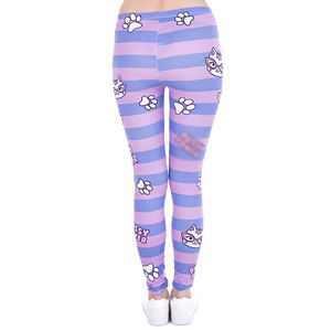 Las mallas de entrenamiento de gimnasio para mujer más vendidas, tela de punto de algodón 100% de cintura alta de alta calidad, logotipo personalizable de tamaño adulto - Product Image 3