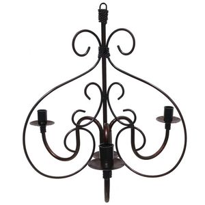 Luxury <b>Black</b> Wrought Iron <b>Candlestick</b> <b>Holders</b> Hand Forged Metal Decorative <b>Holder</b> Vintage Home Garden Unique Christmas Gift - Product Image 3