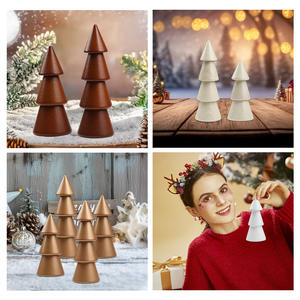 Set di Decorazioni Natalizie Fai-da-Te in Legno Artigianale Colorato a Più Strati - Product Image 4