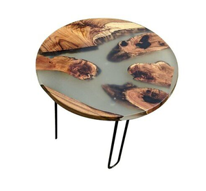 เก้าอี้สตูลทำจากเรซินสำหรับห้องนั่งเล่นทำจากไม้และโต๊ะทำจากเรซิน - Product Image 1