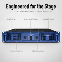 Amplificateur de puissance professionnel FFR AUDIO série FT