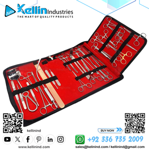 Ensemble d'instruments de chirurgie mineure manuelle, 25 instruments chirurgicaux de base, certifiés CE, réutilisables, vente en gros - Product Image 6