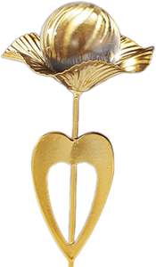 Nordique moderne décor à la maison à la main feuille de fer doré Sculpture Statue métal ornement de bureau pour hôtels - Product Image 5