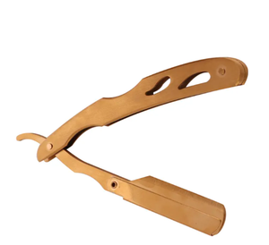 Rasoir de barbier à bord droit rasoir pour hommes outil de rasage de barbe faciale rasoir de rasage manuel coiffeur barbe coupe rasoir de sécurité - Product Image 6