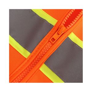 Venta al por mayor de fábrica de servicio de diseñador personalizable de alta calidad Oem Odm transpirable suave cómodo chaleco reflectante de seguridad - Product Image 2