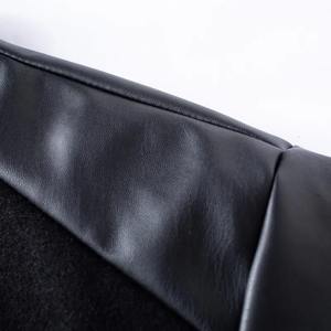 Costume de baseball en simili cuir pour hommes, veste en laine vintage américaine, veste d'université brodée en patchwork pour hommes, printemps et automne - Product Image 5