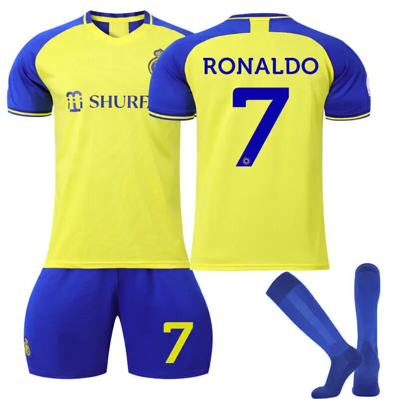 Cristiano Ronaldo #7 Nasir Riyadh Al Thuissjersey Shirts Korte Broek Sokken