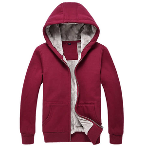 Doublé Thermique Vente à Chaud 100% Coton À Capuche En Gros Personnalisé Haute Qualité Hommes Épais Hiver Full Zip Hoodies Pour Les Hivers - Product Image 6
