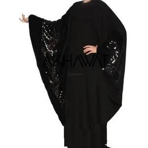 Butter Fly Style Black Abaya Tela de calidad premium - Product Image 1