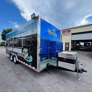 Remorque de camion de restauration rapide mobile personnalisée, confortable et entièrement équipée avec pizza Hot Dog BBQ à vendre - Product Image 2