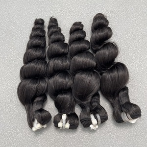 Envío Inmediato Exclusivo Thanh T420 Extensiones de Cabello Humano Remy Virgen Vietnamita 100% Tejido Negro Ondulado Profundo 100g Precio al por Mayor - Product Image 4