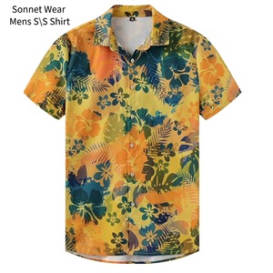 Camisas de manga corta con estampado AOP para hombre - Product Image 4