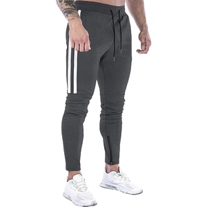 Pantalones de chándal con logotipo personalizado para hombre, pantalón de chándal de vellón, cintura elástica, acampanado, apilado, Hip Hop - Product Image 4