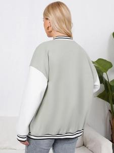 Chaqueta Varsity Personalizada OEM para Hombre, Cuerpo y Mangas de Lana, Chaqueta Bomber Letterman de Alta Calidad - Product Image 2