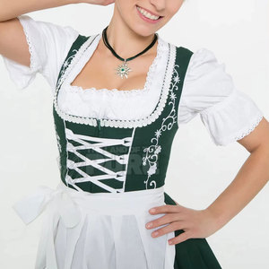 Nuevo Vestido Dirndl de Moda 100% Algodón para Mujer, Disfraz de Oktoberfest, Dirndls Alemanes Bávaros para Festivales, Dirndls para Mujer - Product Image 6