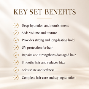 Ensemble de coiffage et de soin des cheveux professionnel LAvHAIR avec 7 sprays capillaires et un fluide capillaire sans rinçage - Product Image 3