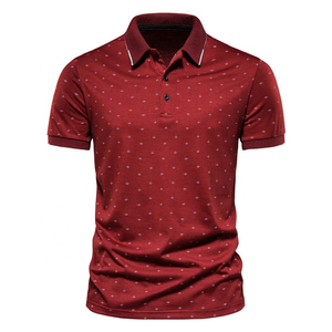 Polos Premium para hombre, estampado completo de algodón orgánico, de talla grande, Polos para hombre, de algodón 100% Premium Polos, logotipo personalizado - Product Image 1