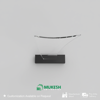 Plaque commémorative Mukesh Enterprise en acrylique, trophée durable, lettres gravées et imprimées en typographie, style récompenses d'entreprise