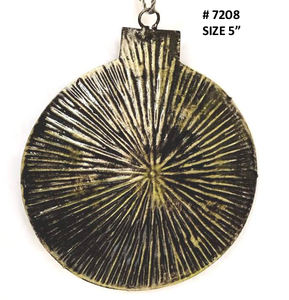 Adorno colgante de árbol de Navidad de forma redonda, accesorios decorativos festivos para decoraciones navideñas - Product Image 1